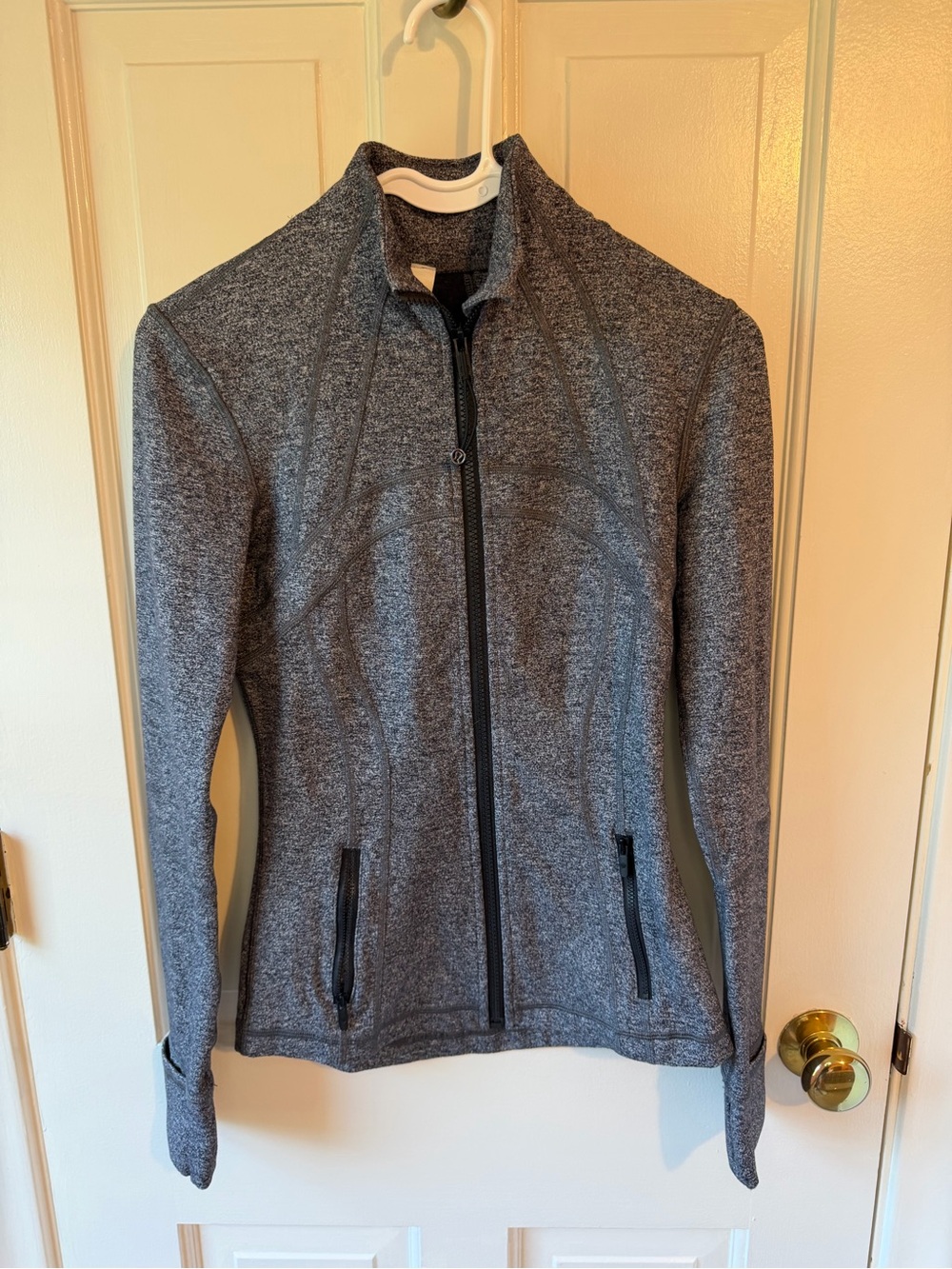 lululemon athletica Heather Gray Full-Zip Bomber Jacket